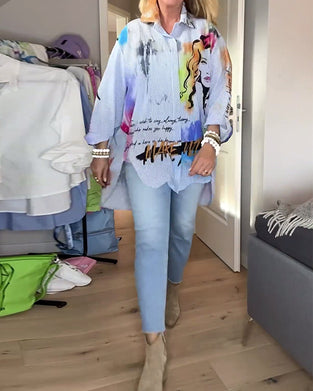 Robe débardeur col montant imprimé coloré