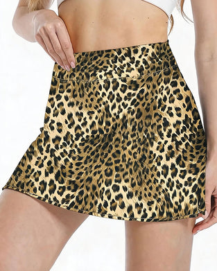 Jupe Taille Haute Fente Droite Mini Sport Court