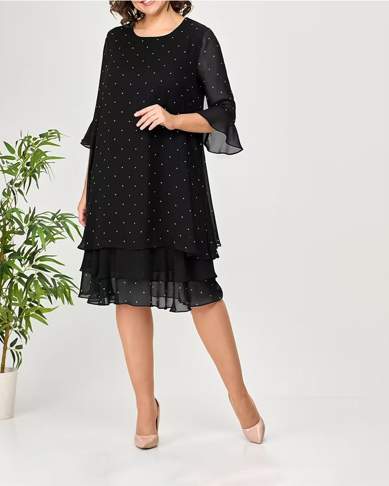 Robe À Pois Superposée