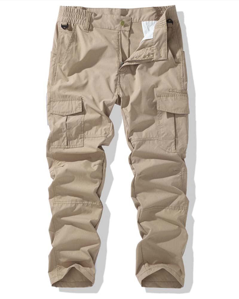 Pantalon Taille Élastique Double Poche Cargo