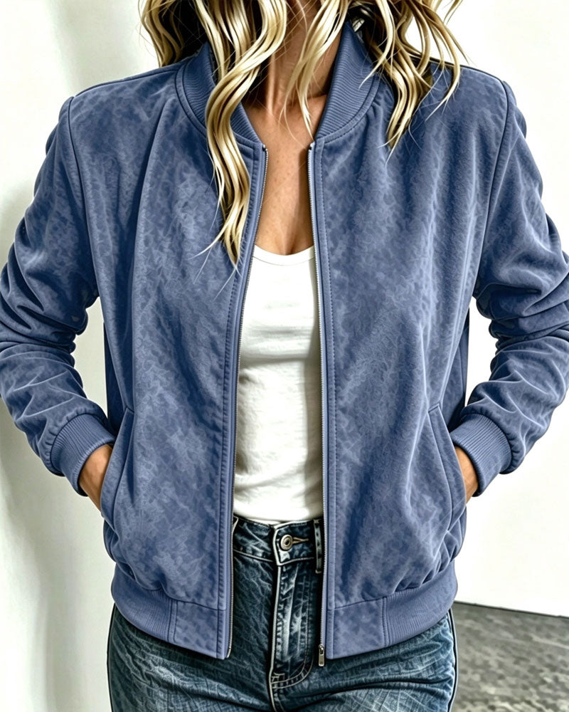 Manteau Uni À Manches Longues