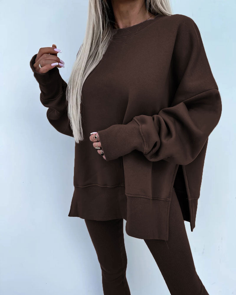 Ensemble Slim Pantalon Ample Sweatshirt