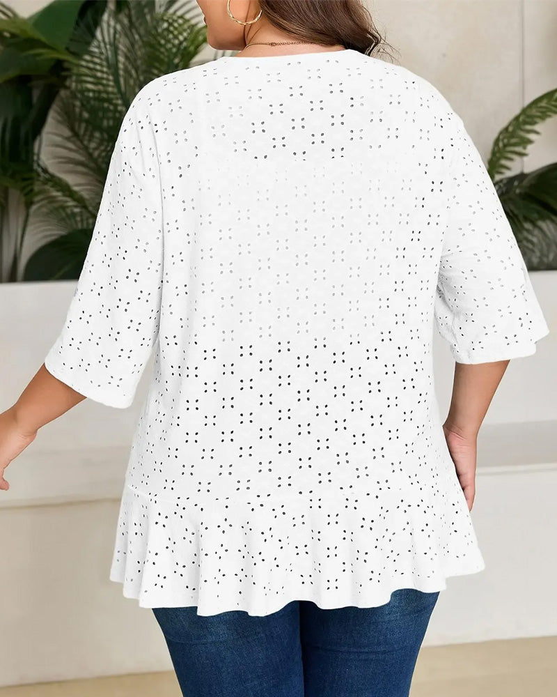 Manteau Devant Ouvert Découpé Court