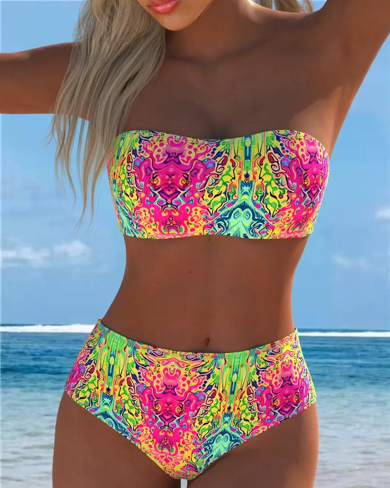 Bikini Bandeau Imprimé