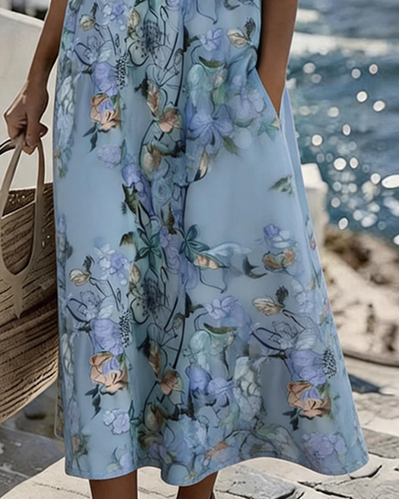 Robe Dentelle Patchwork Floral Décontracté