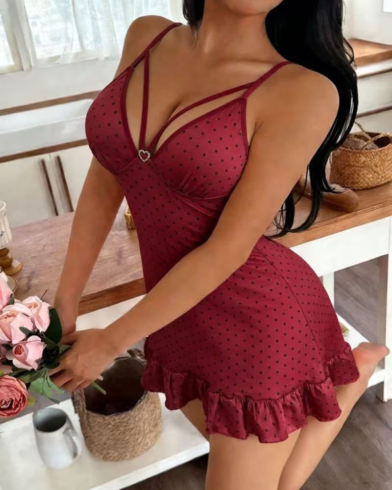 Robe Sexy Bretelles Spaghetti Nuit