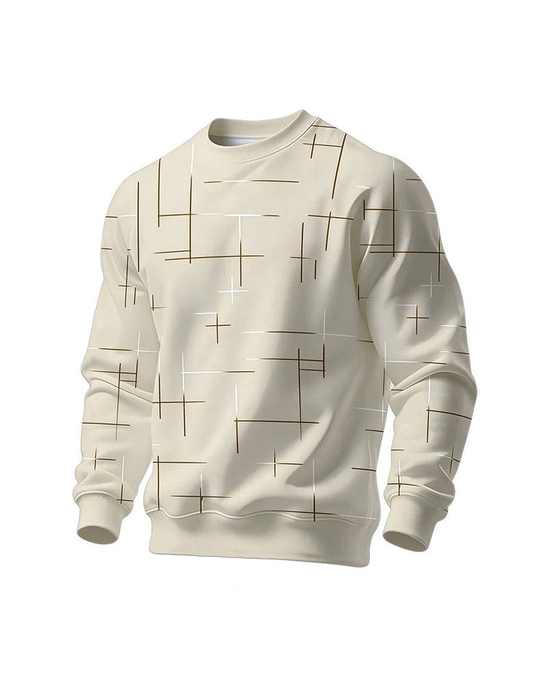 Sweat Homme Décontracté Ligne