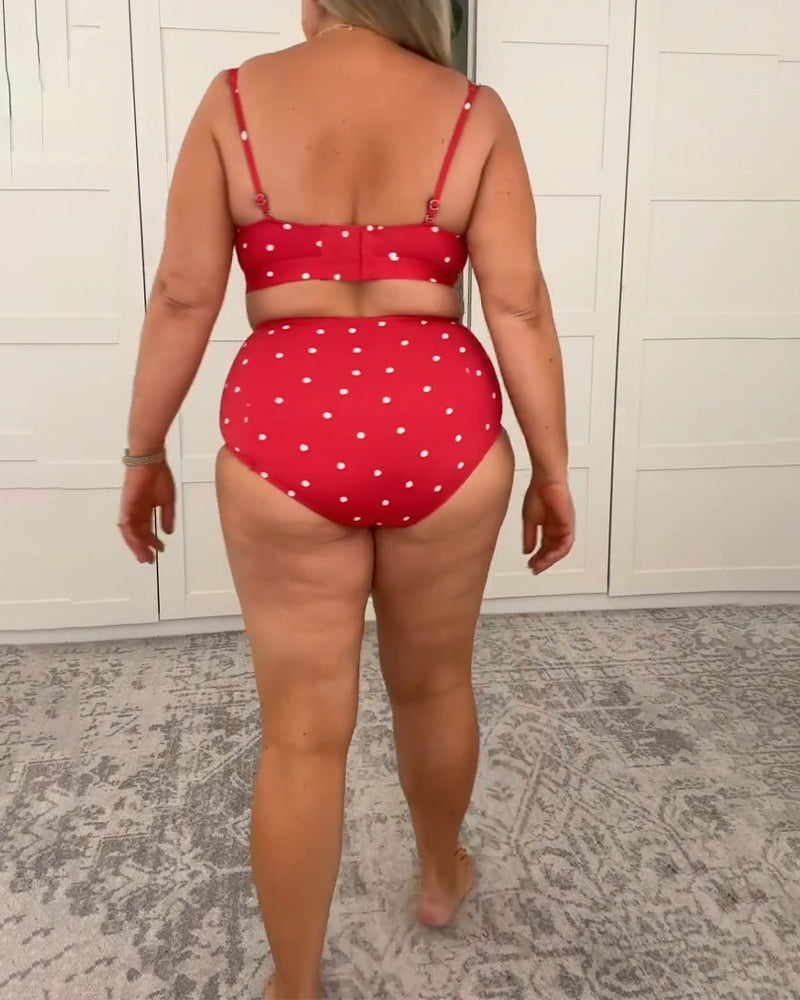 Bikini Sexy À Pois Deux Pièces