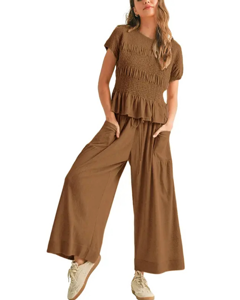 Ensemble Uni Manches Courtes