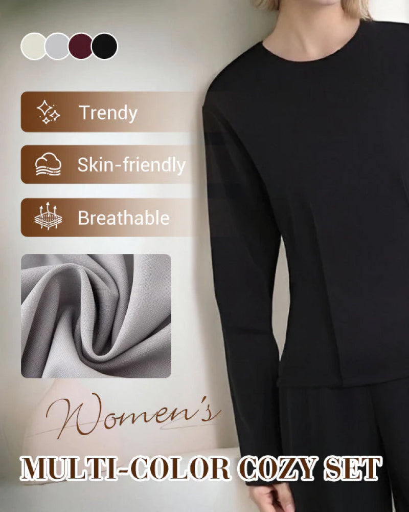 🍂Promo d’automne💕Ensemble douillet multicolore pour femme