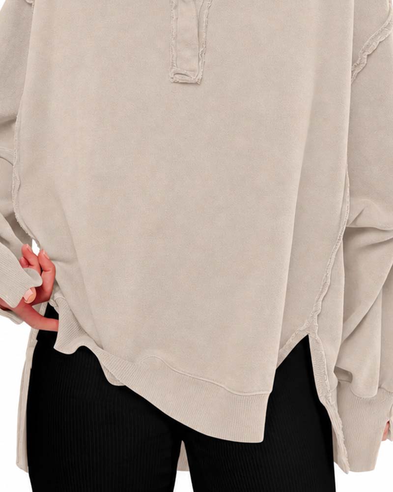 Sweat Uni Manches Longues