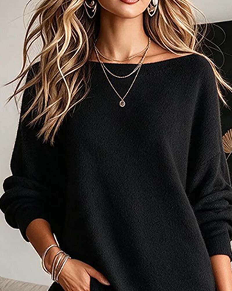 Robe Décontractée Dentelle Patchwork Uni