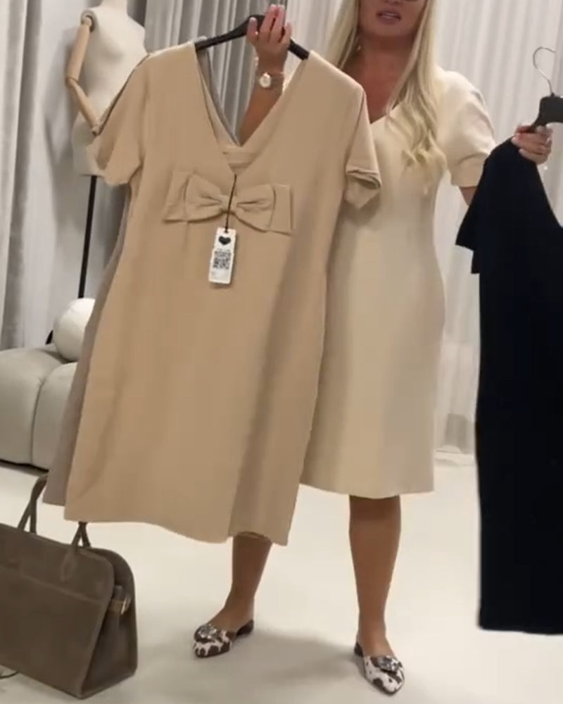 Robe Élégante Et Tendance À Col En V