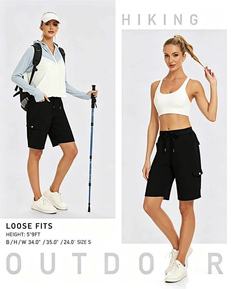 Shorts Femmes Short Cargo Séchage Rapide Avec Poches