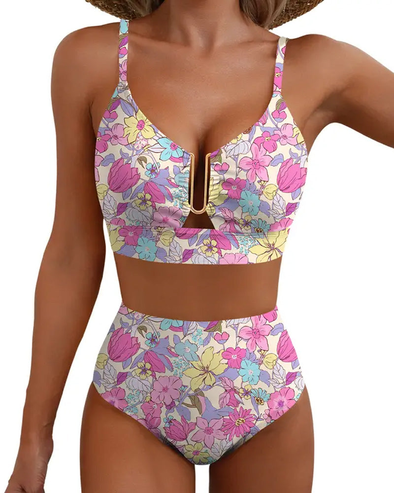 Bikinis Métal Boucle Damier