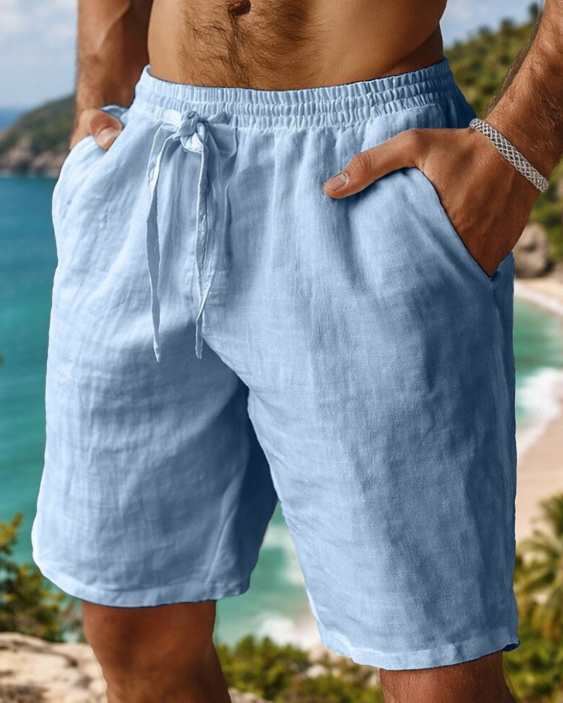 Shorts Pur Coton Plage Cinq Points Décontracté