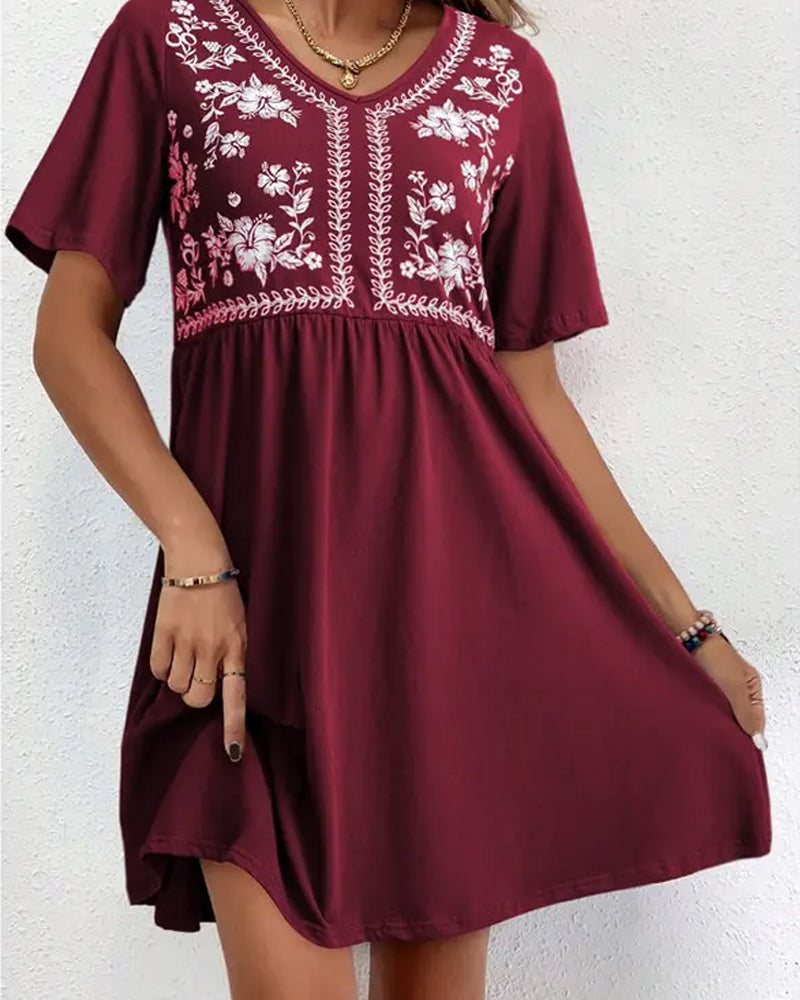 Robes Vintage Artistique Ample