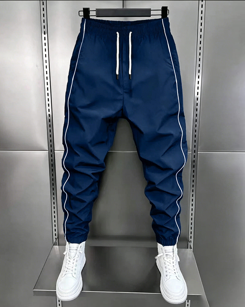 Pantalon Homme Décontracté Taille Mi-Haut