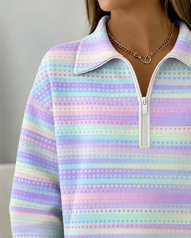 Sweat‑shirt Revers Manches Longues