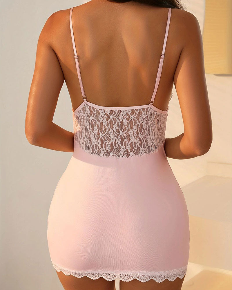 Robe de Nuit Dentelle Sexy Garniture