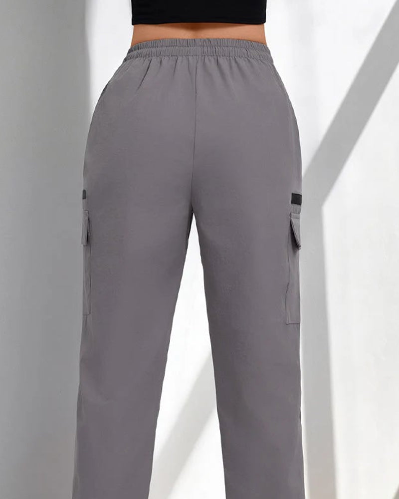 Pants Cordon Détendu Casual Cargo