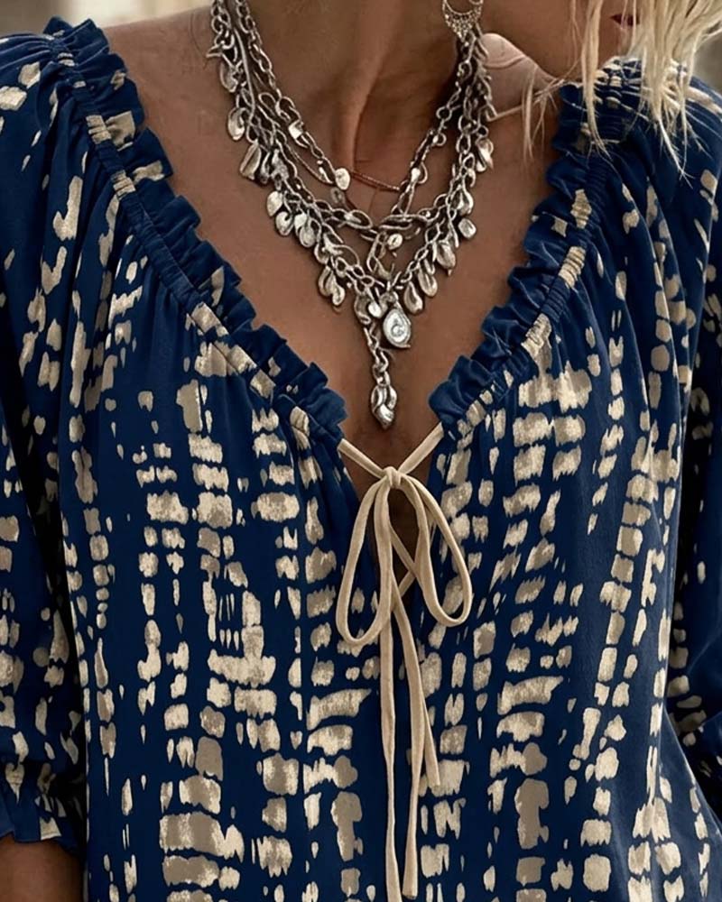 Blouse Bohème Volant Attache