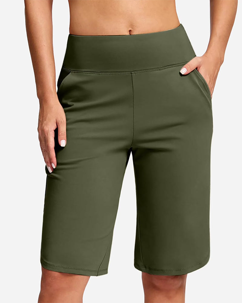 Pantalon À Taille Basse Unie Sport Décontracté