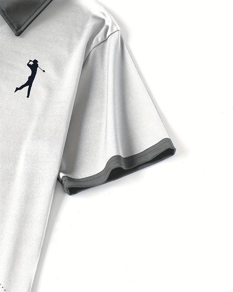 T-Shirt Homme Décontracté À Revers
