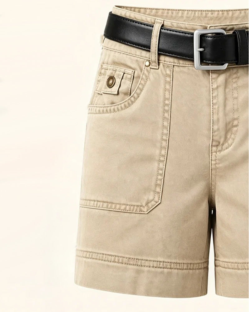 Shorts Taille Mi‑Haute Uni