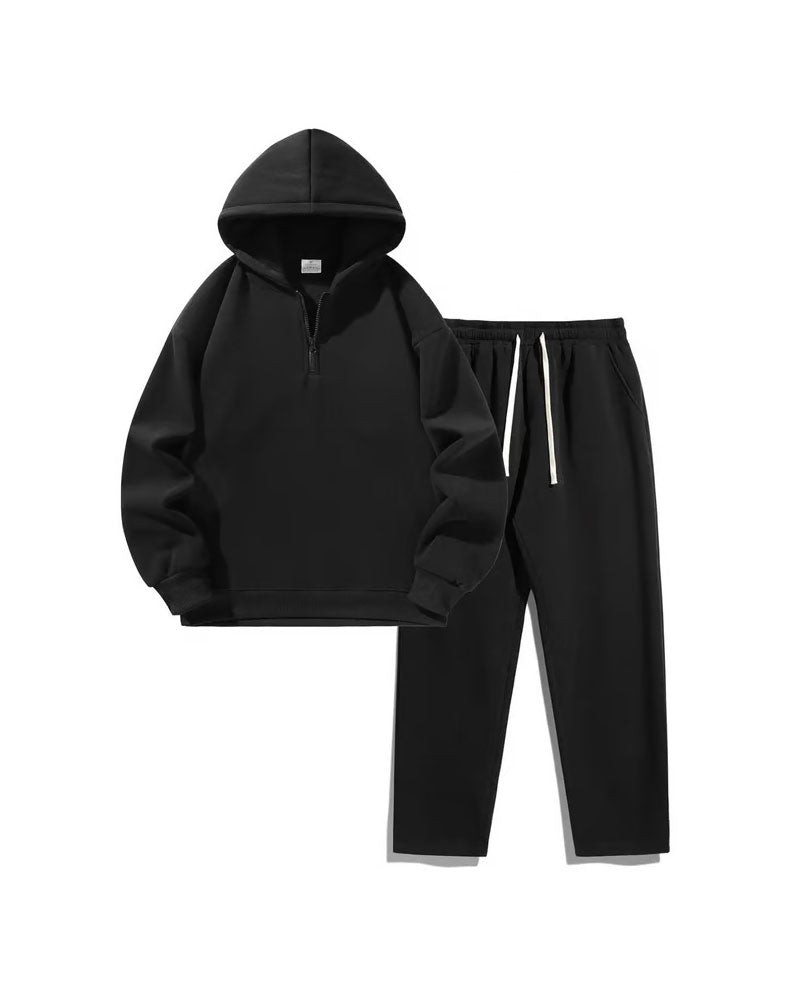Ensemble Sweat À Capuche À Demi-Zip