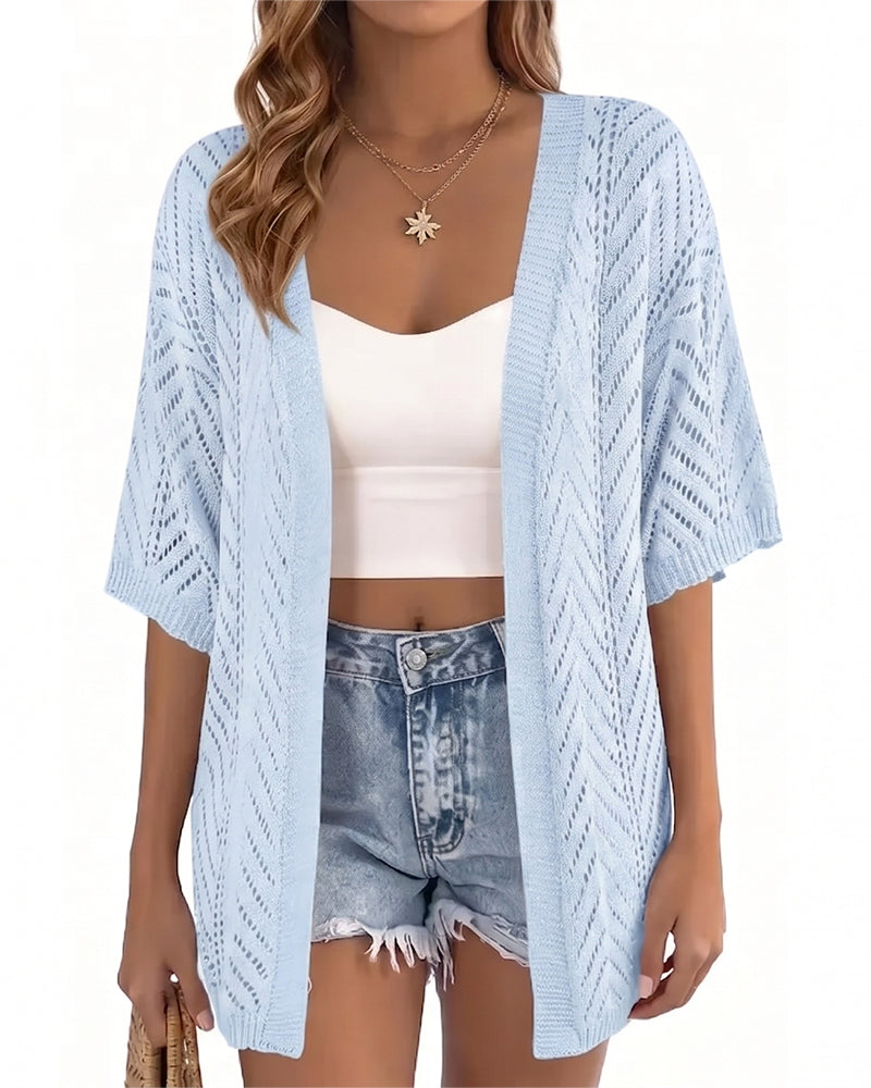 Cardigan Découpé Lâche Ouvert