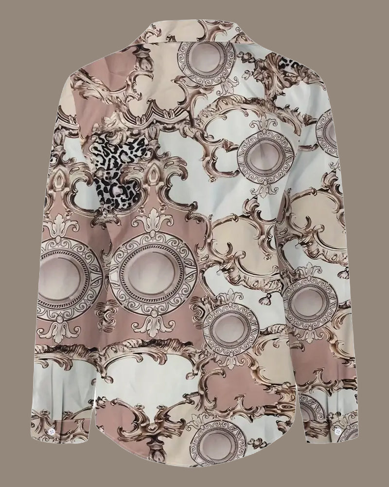 Blouse Avec Old Money Style Et Design Bouton-Avant