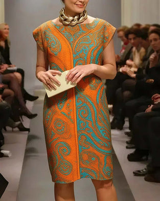 Robe Décontractée Manches Papillon Droite