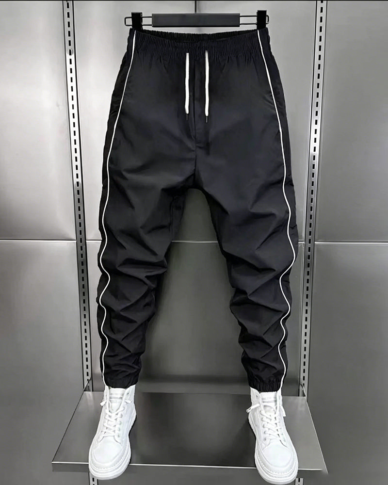 Pantalon Homme Décontracté Taille Mi-Haut