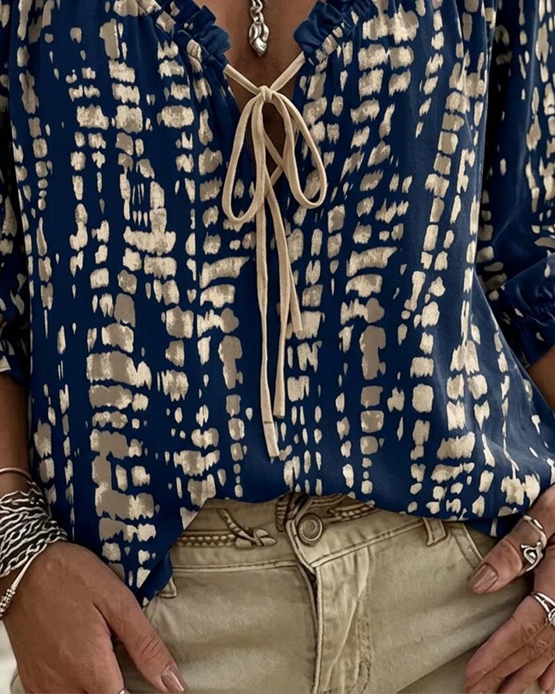 Blouse Bohème Volant Attache