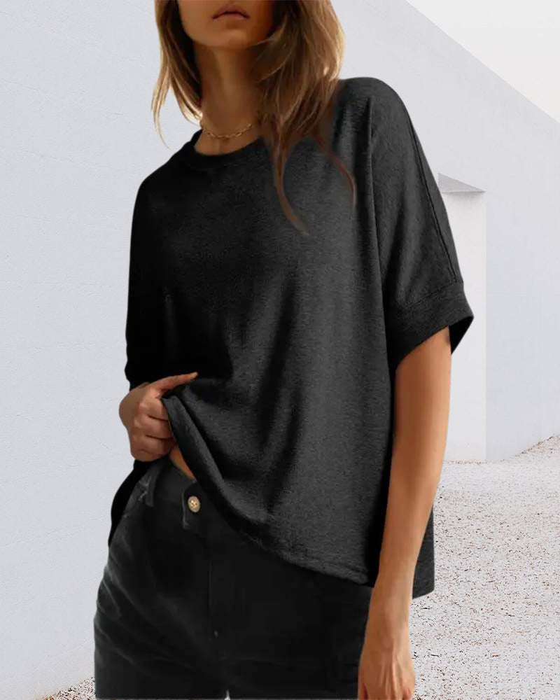 T-Shirt Chauve-Souris Manche Courte
