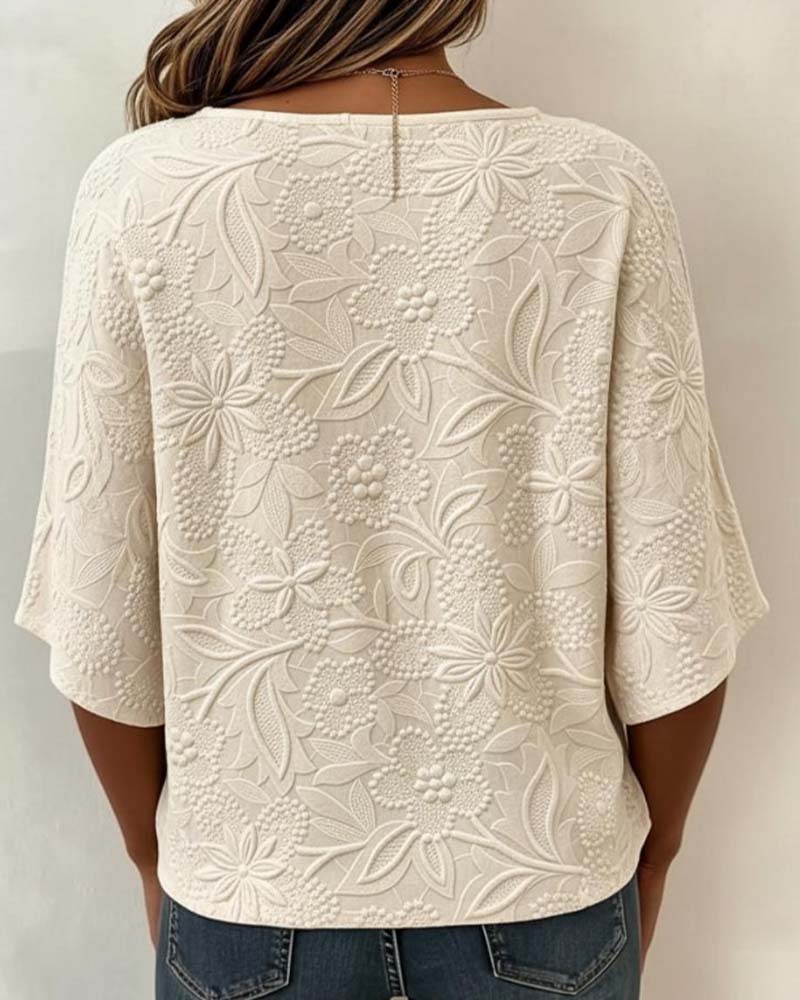 Blouse Femme Décontractée Fleurie