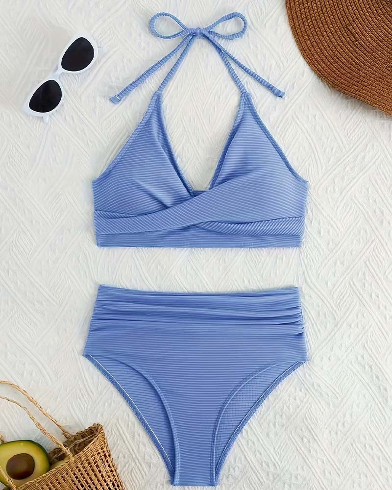 Bikini Halter Taille Haute