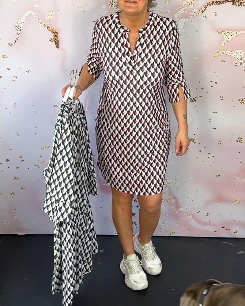 Robe à imprimé et à poche