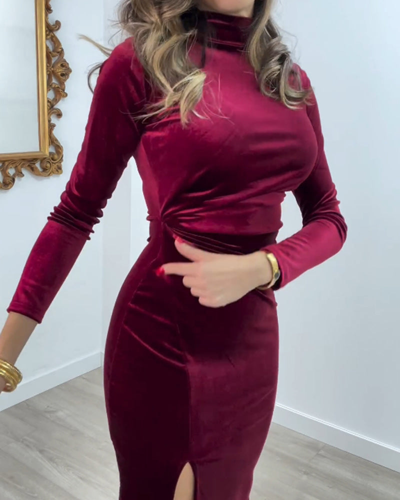 Robe décontractée à imprimé motif abstrait