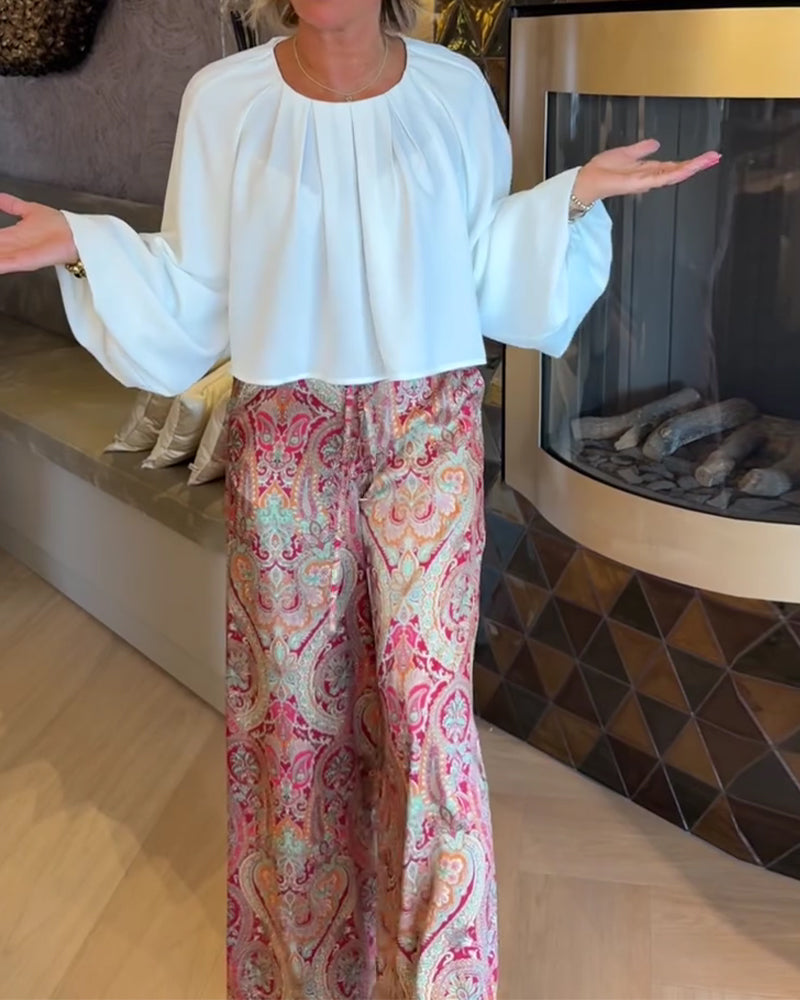 Blouse Française Manche Bouffante Courte