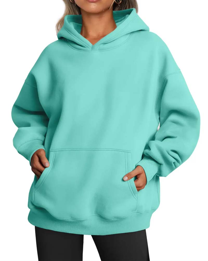 Hoodie Unie Manche Longue Décontracté