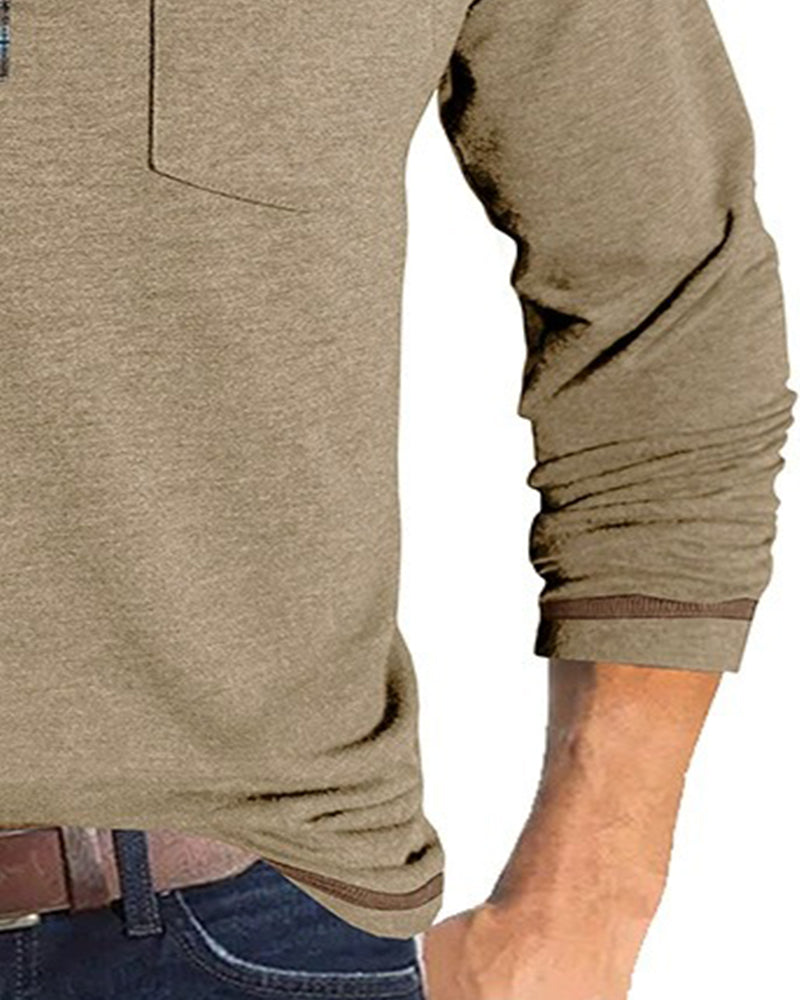 Blouse Homme Bouton Revers Polo
