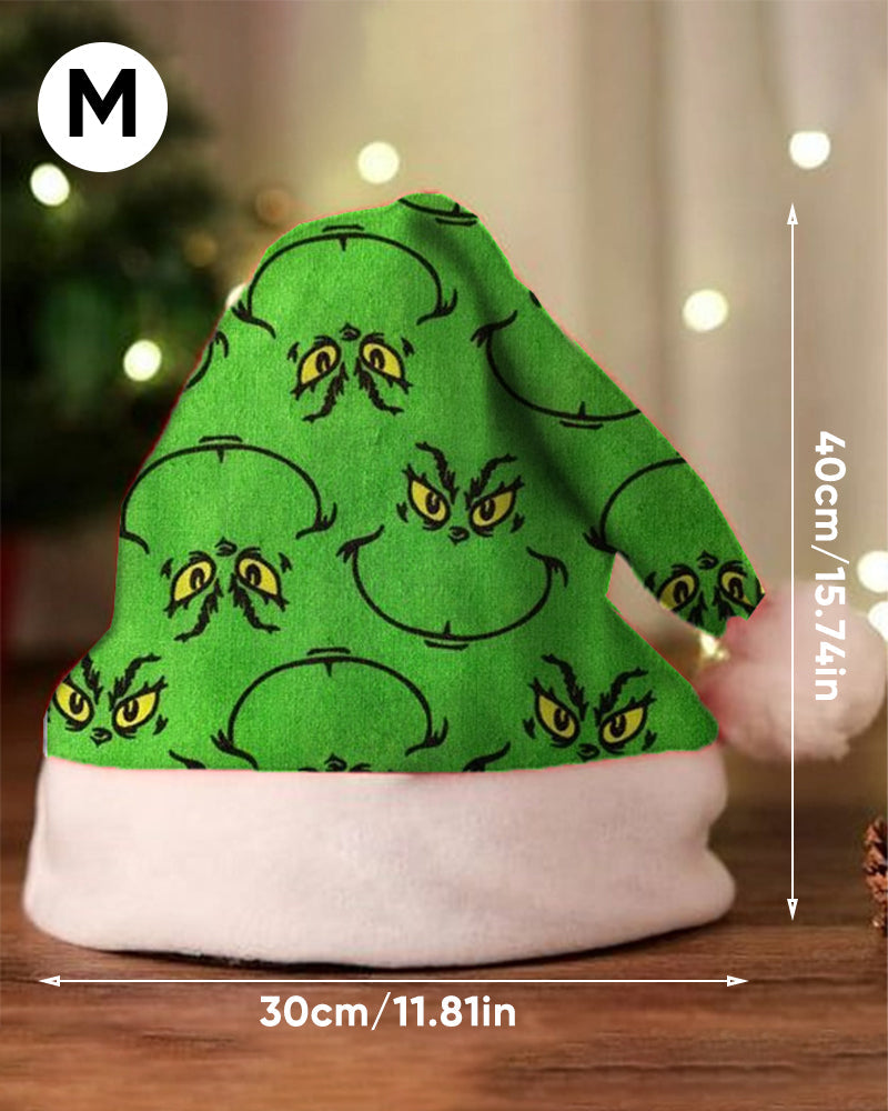 Bonnet en peluche unisexe imprimé Noël