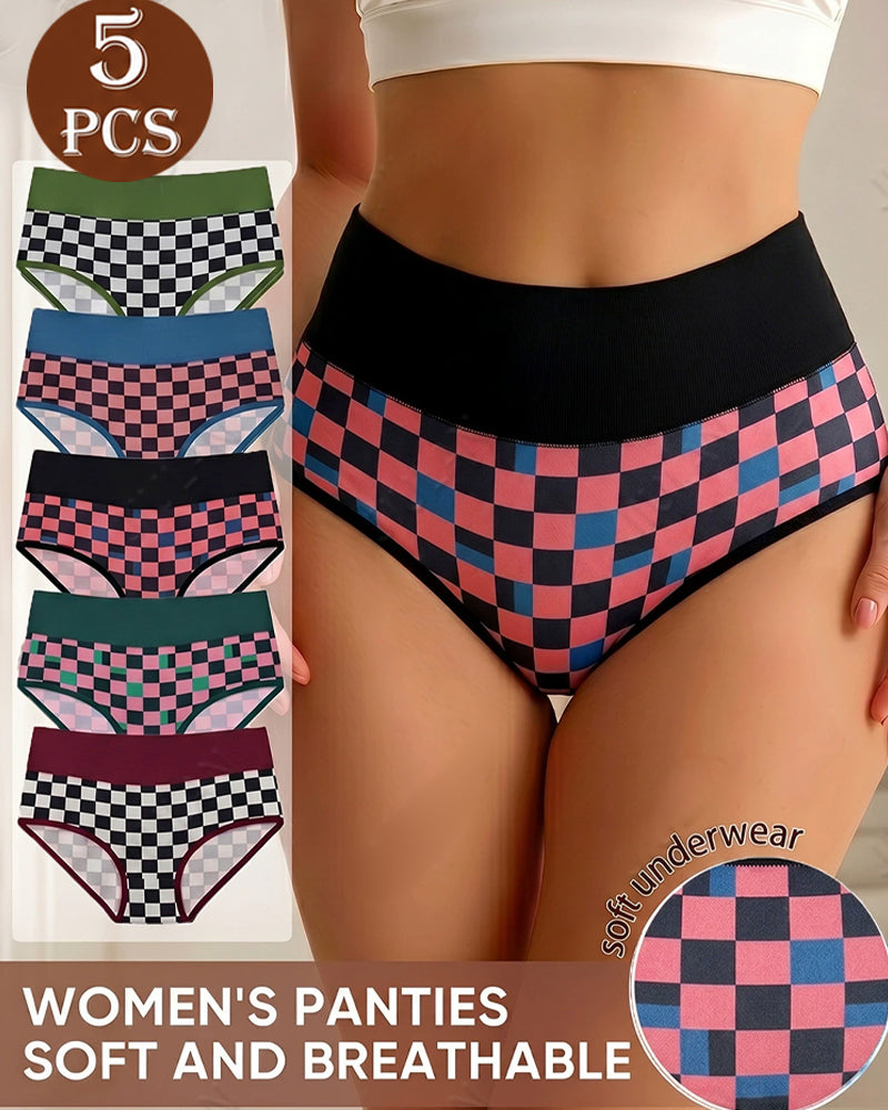 Set Lot De 5 Culottes Taille Haute Sans Couture
