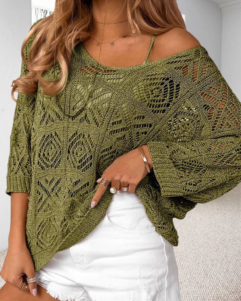 Pull-Over Découpé Manche 3/4