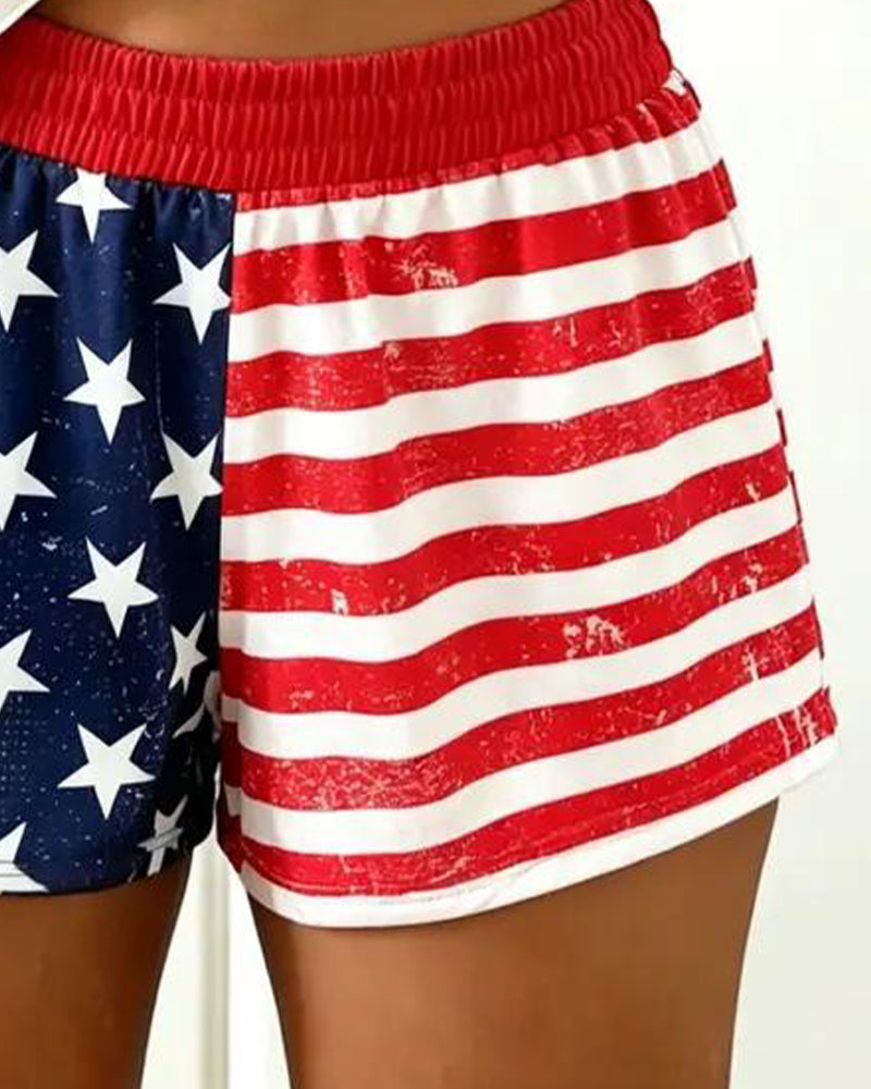 Pantalon Drapeau Imprimé Sport