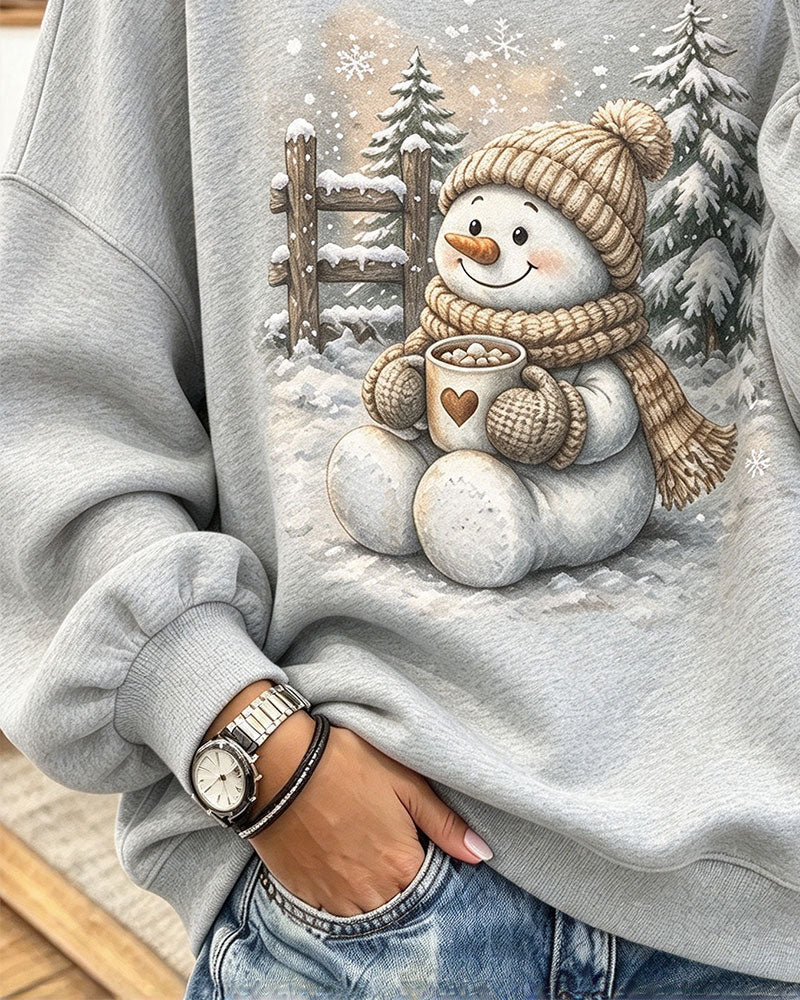 Sweat Imprimé Manches Longues