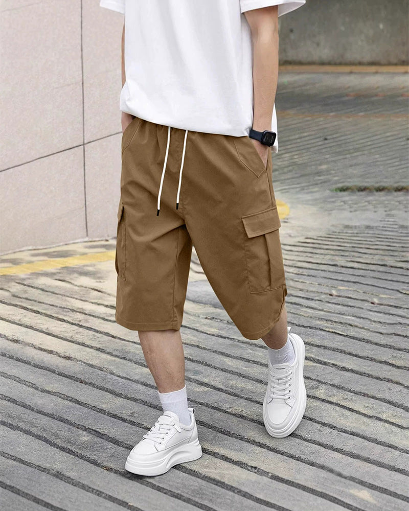 Pantalon Hommes Décontracté Droit