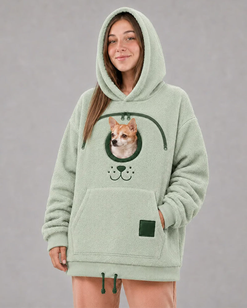 Hoodie Capuche Fermeture Éclair Animal